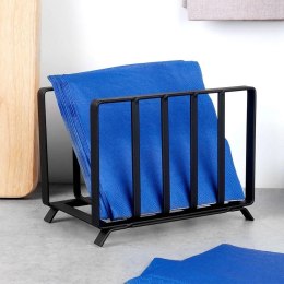 Serwetnik Metalowy MISTY Czarny Industrialny 14,5 x 10,5 cm NAVA