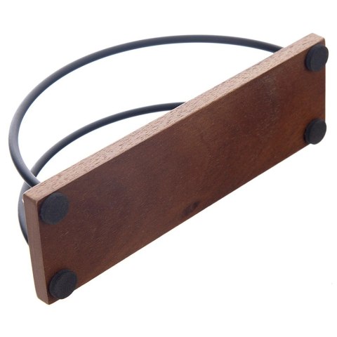 Serwetnik Drewniano-Metalowy RADKA Czarny 16 x 5 x 8 cm ORION