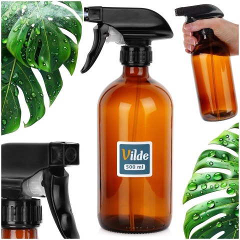 Spryskiwacz do Roślin Szklany Brązowy Regulacja 500 ml VILDE