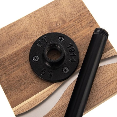 Stojak na Ręcznik Papierowy Metalowy Drewniany Loft Czarny ORION 35 cm