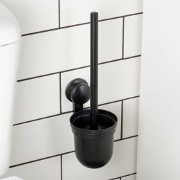 Szczotka Silikonowa do WC Wisząca Czarna z Ociekaczem na Ścianę VILDE