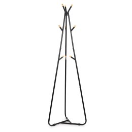 Wieszak stojący podłogowy stojak na kurtki ELIAN czarny