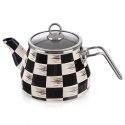 Czajnik Emaliowany ORION SZACHOWNICA 2 L ze Szklaną Pokrywką Indukcja