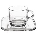 Filiżanki do Espresso LAV Szklane 75 ml Przezroczyste z Uchwytem 6 szt.
