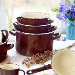 Garnek do Gotowania Emaliowany Tradycyjny na Gaz Indukcję ORION 26 cm, 6,5l