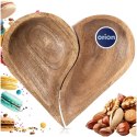 Zestaw Talerzy do Serwowania Drewno MANGO 2 szt. Serce 30,5 x 27 cm
