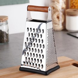 Tarka Kuchenna 4-Stronna Stalowa 22 cm EXCELLENT HOUSEWARE Drewniany Uchwyt