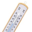 Termometr Uniwersalny Drewniany Biały ORION 21 cm do Wewnątrz i Zewnątrz