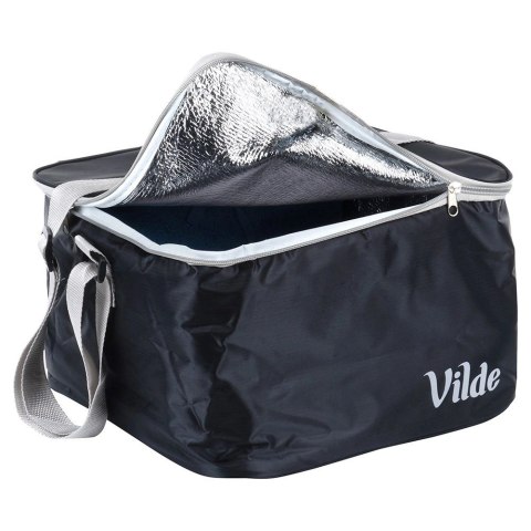 Torba Termiczna Czarna 18 L VILDE Plażowa Poliestrowa Regulowany Pasek