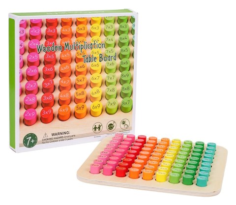 Drewniana Tablica do Nauki Mnożenia