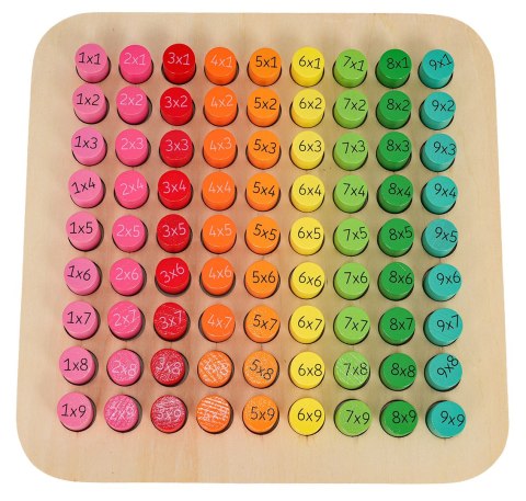 Drewniana Tablica do Nauki Mnożenia