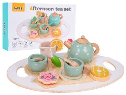 Drewniany Zestaw Herbaciany + Akcesoria