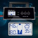 Qoltec Inteligentna mikroprocesorowa ładowarka 12V 24V 25A| Prostownik z funkcją naprawy do akumulatora AGM GEL SLA | LCD