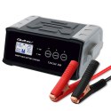 Qoltec Inteligentna mikroprocesorowa ładowarka 12V 24V 25A| Prostownik z funkcją naprawy do akumulatora AGM GEL SLA | LCD
