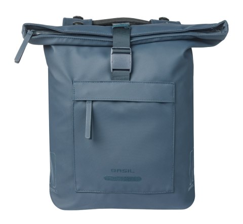 Sakwa podwójna BASIL BROOKLYN DOUBLE PANNIER BAG 41L, MIK System (ready to go), wodoodporna, navy (NEW 2026)