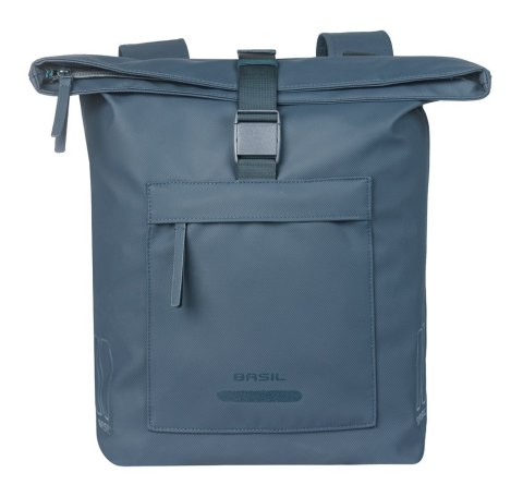 Sakwa podwójna BASIL BROOKLYN DOUBLE PANNIER BAG 41L, Universal Bridge System, wodoodporna, navy (NEW 2026)