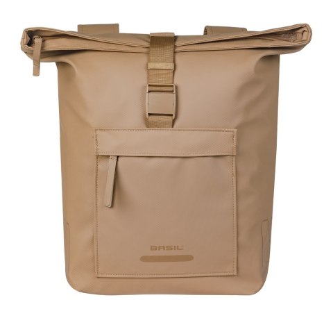 Sakwa podwójna BASIL BROOKLYN DOUBLE PANNIER BAG 41L, Universal Bridge System, wodoodporna, sand (NEW 2026)