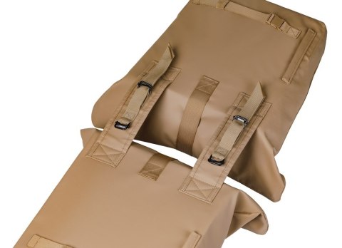 Sakwa podwójna BASIL BROOKLYN DOUBLE PANNIER BAG 41L, Universal Bridge System, wodoodporna, sand (NEW 2026)