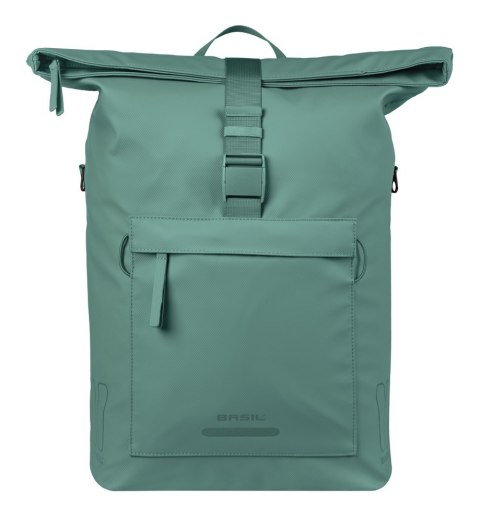 Sakwa pojedyncza BASIL BROOKLYN shoulder bag 17L, MIK Hooks, silvergreen (NEW 2026)