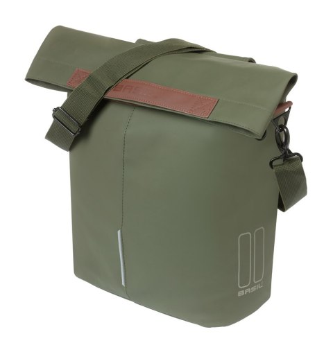 Sakwa pojedyncza BASIL CITY SHOPPER 14-16L, MIK Hooks System, moss green (NEW 2026)