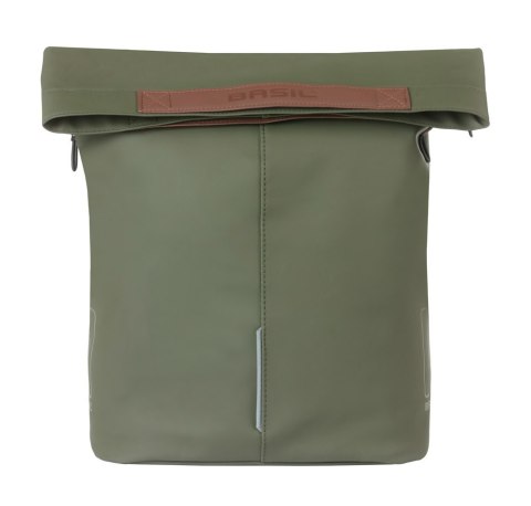 Sakwa pojedyncza BASIL CITY SHOPPER 14-16L, MIK Hooks System, moss green (NEW 2026)