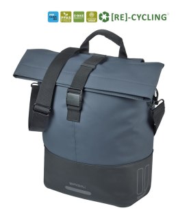 Sakwa pojedyncza BASIL COVE BICYCLE SHOPPER 14-16L, MIK Hooks, navy/black (NEW 2026)