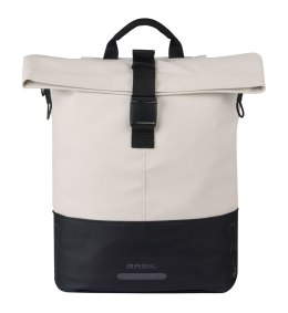 Sakwa pojedyncza BASIL COVE BICYCLE SHOPPER 14-16L, MIK Hooks, off-white/black (NEW 2026)