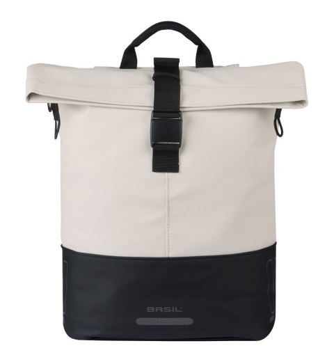 Sakwa pojedyncza BASIL COVE BICYCLE SHOPPER 14-16L, MIK Hooks, off-white/black (NEW 2026)