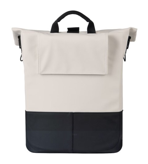 Sakwa pojedyncza BASIL COVE BICYCLE SHOPPER 14-16L, MIK Hooks, off-white/black (NEW 2026)