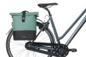 Sakwa pojedyncza BASIL COVE BICYCLE SHOPPER 14-16L, MIK Hooks, silvergreen/black (NEW 2026)