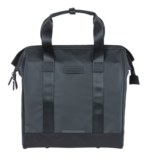 Sakwa pojedyncza BASIL GRAND TARPAULIN BICYCLE SHOPPER 23L, MIK Hooks System, wodoodporna black (NEW 2026)