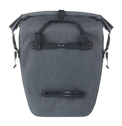 Sakwa pojedyncza BASIL NAVIGATOR STORM SINGLE PANNIER BAG L 25-31 L, MIK Hooks System, wodoodporna, black (NEW 2026)
