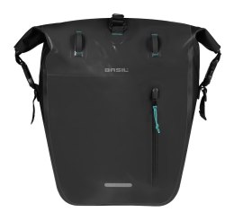 Sakwa pojedyncza BASIL RIVO L SINGLE PANNIER BAG 25-31L, MIK Hooks, wodoodporna, black (NEW 2026)