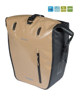 Sakwa pojedyncza BASIL RIVO L SINGLE PANNIER BAG 25-31L, MIK Hooks, wodoodporna, sand/black (NEW 2026)