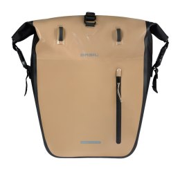 Sakwa pojedyncza BASIL RIVO L SINGLE PANNIER BAG 25-31L, MIK Hooks, wodoodporna, sand/black (NEW 2026)