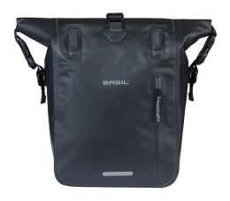Sakwa pojedyncza BASIL RIVO M SINGLE PANNIER BAG 12-15L, MIK Hooks, wodoodporna, black (NEW 2026)