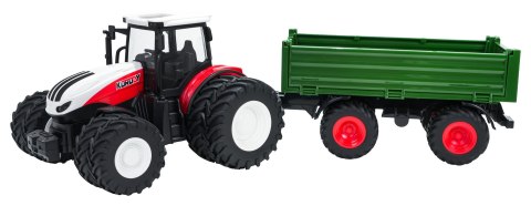 Traktor Czerwony R/C Z Zieloną Naczepą