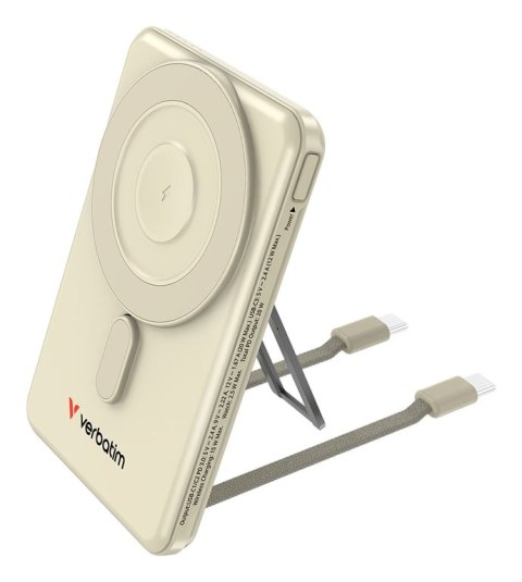 Verbatim 32253 bank mocy 5000 mAh Bezprzewodowe ładowanie Złoto