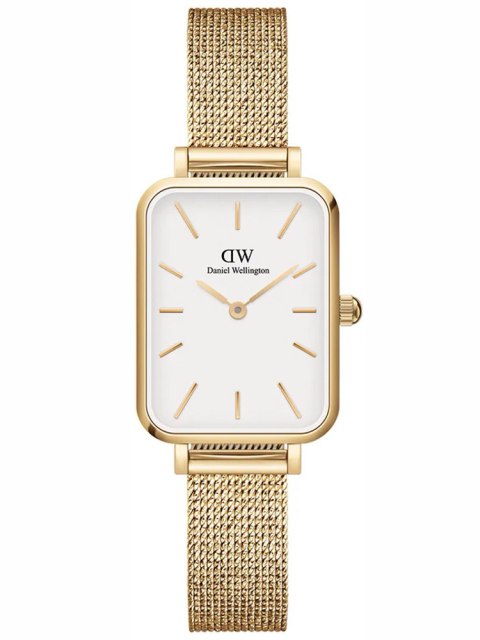 ZEGAREK DAMSKI DANIEL WELLINGTON Quadro Pressed Evergold 20mm DW00100556 + BOX (zw520a)