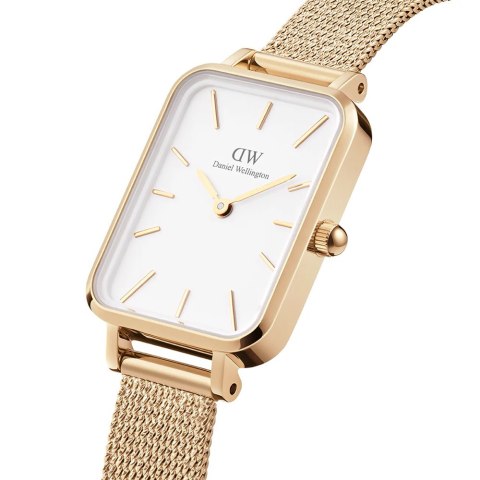 ZEGAREK DAMSKI DANIEL WELLINGTON Quadro Pressed Evergold 20mm DW00100556 + BOX (zw520a)