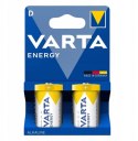 BATERIE ALKALICZNE VARTA R20 (typD) ENERGY 2szt New