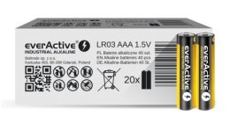 EVERACTIVE LR03/AAA Baterie alkaliczne INDUSTRIAL, pojemność 1100 mAh, 40 sztuk