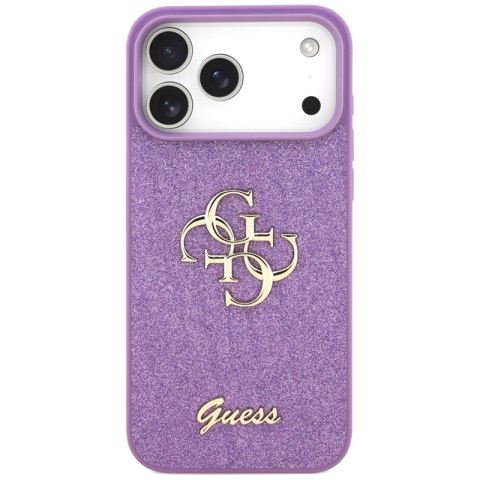 Guess Fixed Glitter Big 4G - Etui iPhone 17 Pro Max (liliowy)