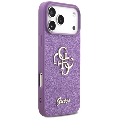 Guess Fixed Glitter Big 4G - Etui iPhone 17 Pro Max (liliowy)