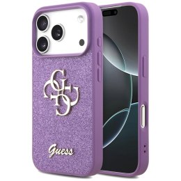 Guess Fixed Glitter Big 4G - Etui iPhone 17 Pro (liliowy)