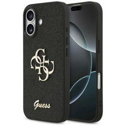 Guess Fixed Glitter Big 4G - Etui iPhone 17 (czarny)