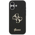 Guess Fixed Glitter Big 4G - Etui iPhone 17 (czarny)