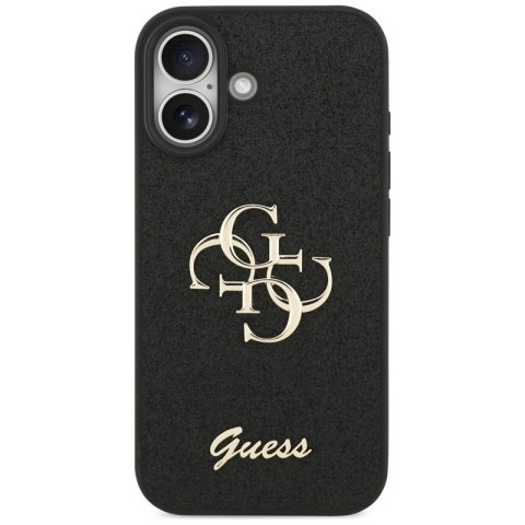 Guess Fixed Glitter Big 4G - Etui iPhone 17 (czarny)
