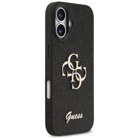 Guess Fixed Glitter Big 4G - Etui iPhone 17 (czarny)