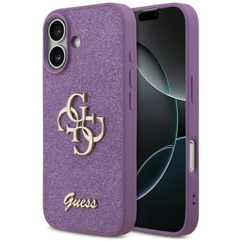 Guess Fixed Glitter Big 4G - Etui iPhone 17 (liliowy)